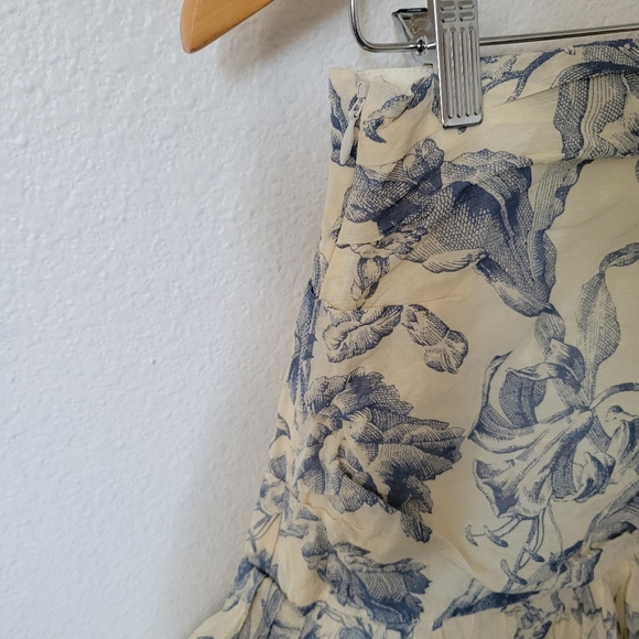 SANDRO Linen Blend Skirt - Picture 8 of 9